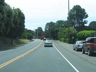 The section of Tiburon Boulevard between San Rafael Avenue and downtown Tiburon was opened to traffic in 1930; prior to that, motorists had to detour through Belvedere to enter downtown Tiburon.&sup1; Plans called for Tiburon Boulevard to become a four-lane freeway with room for expansion if a bridge to San Francisco were built; a master plan from 1956 specified the freeway. However, local opposition, which led to the creation of an incorporated town, helped prevent the Tiburon Peninsula from becoming a springboard for commuters to San Francisco.