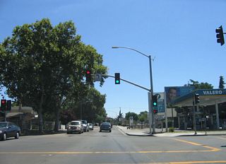 Passing through residential areas of western Modesto, the next traffic signal is with Dr. Martin Luther King, Jr. Drive. Downtown Modesto and the interchange with California 99 is not far east of here.