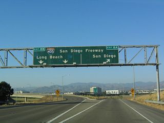Use Exit 8A to follow Interstate 405 south to San Clemente and San Diego County; use Exit 8B to head north on Interstate 405 to Long Beach, Los Angeles, and Santa Monica. There is no access to Interstate 5 south from California 133, so southbound traffic should use Exit 8A.