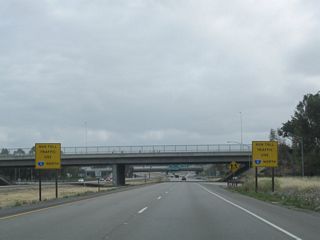 Another set of signs along California 133 (Laguna Freeway) north advises of the toll road that begins after the Interstate 5 interchange.