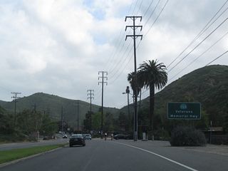 California 133 is designated as the Veterans Memorial Highway in addition to being called Laguna Canyon Road.