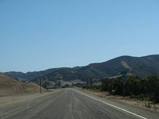 SR 135 reduces to two lanes and turns east beyond San Antonio Road to Los Alamos.