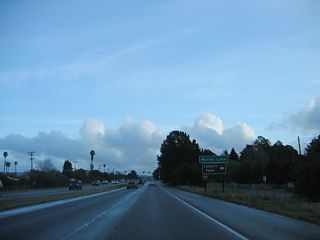 The next signalized intersection along California 135 south is with Waller Lane.
