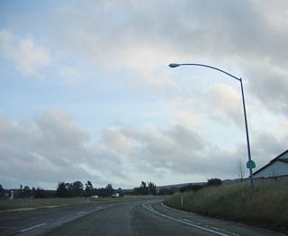 A California 135 reassurance shield is posted after the on-ramp from Clark Avenue in Orcutt.