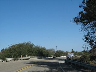 California 135 crosses San Antonio Creek.