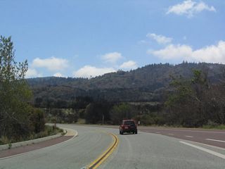 California 138 remains two lanes after passing through the Cleghorn Road interchange.