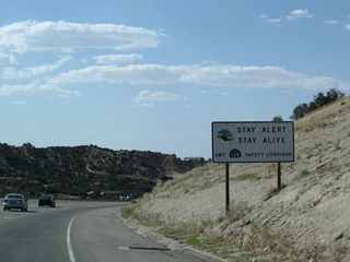 California 138 is a designated safety corridor due to the high traffic volumes/accident rates for a two-lane, rural state route.