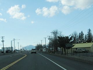 SR 139 parallels the Tulelake city line southeast to Main Street and Havlina Road. Main Street heads south through the Tulelake business district to E Street. Volcanic Legacy Scenic Byway extends west from E Street to Lava Beds National Monument via Hill Road in Siskiyou County.