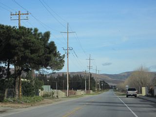 California 146 leaves the residential area of Soledad and enters rural, agricultural lands.