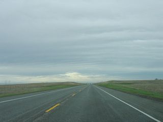 Under the old configuration, two-lane California 149 passed through rural, agricultural land.