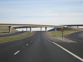Separating from southbound California 99, two lanes carry California 149 southeast toward Oroville. The highway will carry a freeway configuration except for an at-grade intersection with Openshaw Road and Shippee Road.
