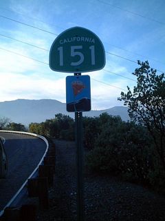 Begin Eastbound California 151 leaving the Shasta Dam parking lot.