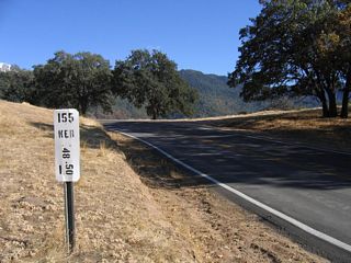 Postmile 48.50 for SR 155 is located south of Bohna Peak in the Greenhorn Mountains.