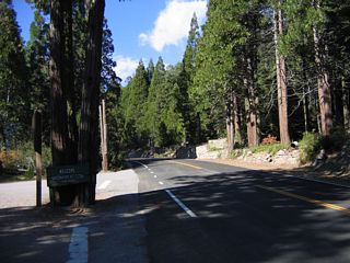 Westbound California 155 meets Old State Road at Greenhorn Mountain County Park. Old State Road is a lengthy, winding old alignment of California 155 east to the state route between Wofford Heights and Lake Isabella.