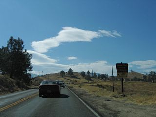 The next left turn leads from California 155 (Kernville Road) to the Isabella Dam visitors center and boat ramp.