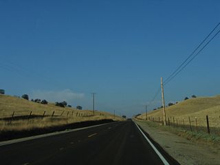 Ranches line both sides of California 155 east of Delano.