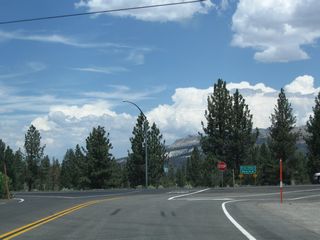 U.S. 395 continues 11 miles north to Lee Vining, with access to Yosemite National Park via California 120 west. Bishop is 54 miles to the south. U.S. 395 continues from there to link with Interstate 15 for San Bernardino, Los Angeles and San Diego.