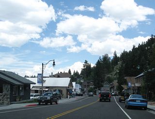 California 158 runs northeast through the community of June Lake. Most motorist services are available here (gas, food, lodging, camping).