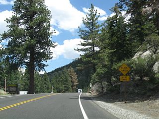 June Lake Loop straddles the eastern June Lakeshore northeast beside Mount Downs.