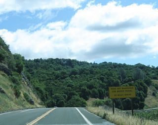 During winter months, the route through Mendocino National Forest (including Mendocino Pass) is not maintained for snow removal and is not appropriate for winter travel.