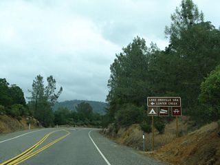 Turn left here for the Loafer Creek site, which includes a boat ramp, campground, and picnic area.