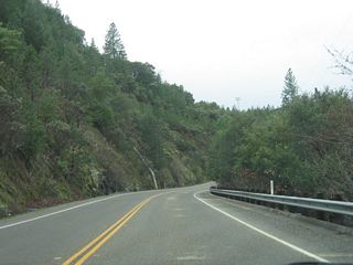 California 162 continues north on dry land.