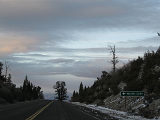 The first intersection found along California 168 (Eastern Sierra Segment) east is with North Lake Road, which travels to North Lake.
