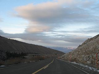 Watch for falling rocks along this section of roadway.