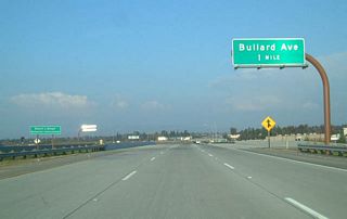 The next exit along eastbound California 168 (Sierra Freeway) is Exit 6, Bullard Avenue, one mile.