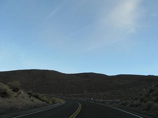 California 168 ascends toward Aspendell and Lake Sabrina. Even as the highway travels above 6,000 feet, California 168 is a fairly fast route with modern curves and grades.