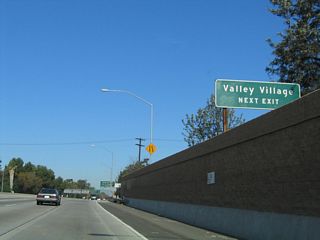 The first exit along northbound California 170 (Hollywood Freeway) after the U.S. 101 split is Exit 6, Magnolia Boulevard/North Hollywood. Use Exit 6 to Valley Village, a community of the city of Los Angeles.