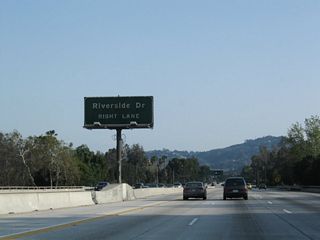 The next exit from California 170 (Hollywood Freeway) south is Exit 6A, Riverside Drive.