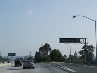 Southbound California 170 (Hollywood Freeway) reaches Exit 10, Roscoe Boulevard. This exit along with the rest of the Hollywood Freeway south to the Cahuenga Pass serves the various communities within the San Fernando Valley section of the city of Los Angeles.