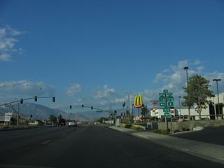 Passing through the Lake Isabella business district, eastbound Lake Isabella Boulevard approaches Kernville Road, which travels northwest to connect to California 155 north to Kernville and California 178 west to Bakersfield. Continue straight ahead to follow the business route to join California 178 east to Walker Pass.