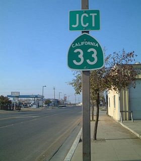 Westbound California 180 concludes at California 33 in Mendota. A study once considered extending the state route to Interstate 5.