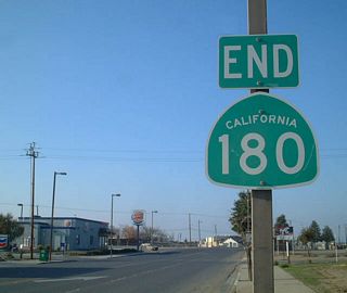 End westbound California 180 (Oller Street) at California 33 (Derrick Avenue) in Mendota. A connection to northbound Interstate 5 is via Fresno County Route J-1 (Shields Avenue) and to southbound I-5 is via California 33 south.