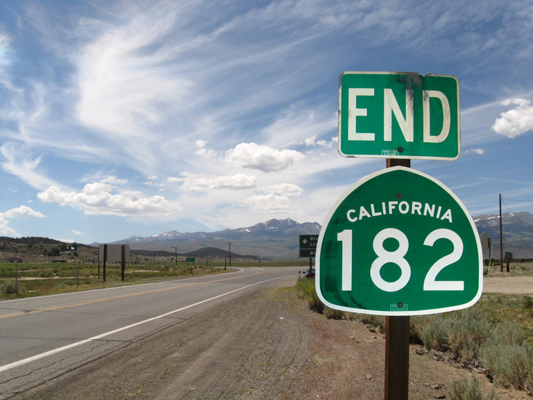 SR 182 south at U.S. 395 - Bridgeport, California
