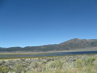 The southern end of Bridgeport Reservoir includes wetlands and lowlands that may or may not be under water depending on the level of the reservoir.