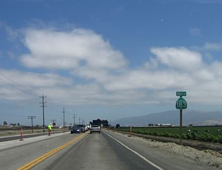 Another California 183 south reassurance shield is posted shortly after leaving the small community of Cooper and after the San Jon Road intersection.