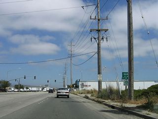 The traffic signal ahead serves as the connection to Davis Road north. Turn right to Davis Road north to U.S. 101. At this point, California 183 enters the city of Salinas. Incorporated in 1872, the city of Salinas is perhaps most famous as the home of author John Steinbeck, author ofThe Grapes of Wrathand many other novels and short stories. Salinas was named for a nearby salt marsh and has about 14.4 inches of precipitation per year. Agriculture reigns in this community, as farms are a key economic engine to this region. Home to 143,920 people in 2000, Salinas is expected to continue to grow dramatically in the coming years.