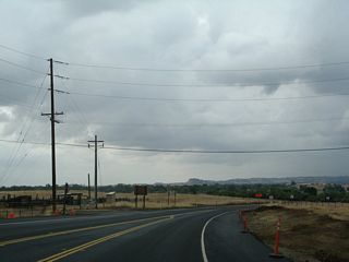 This initial segment of California 191 was realigned as a result of the Wicks Corner Interchange (California 70-149) project.
