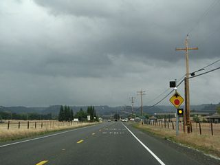 Northbound California 191 approaches and meets Durham-Pentz Road. Turn left on Durham Pentz Road west to Chico (via California 99 north at Exit 376) and Durham. Turn right on Durham Pentz Road to Pentz and Quincy via California 70 east. A four-way stop governs this intersection. To Butte College, turn left on Durham Pentz Road or continue north on California 191 to Butte Campus Drive (second left).