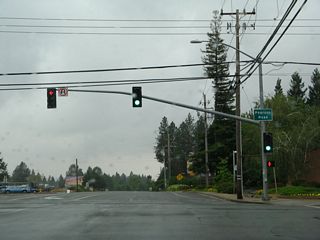 California 191 begins southbound at Pearson Road in the town of Paradise.