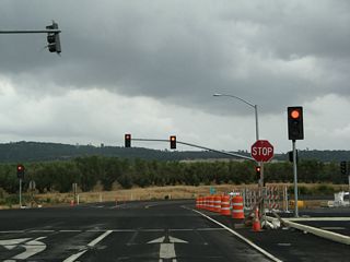 Table Mountain Boulevard, which is old California 70, travels south from here as a frontage road to the new California 70 freeway.