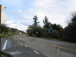 SR 193 (Taylor Road) ties into Interstate 80 at a folded diamond interchange (Exit 116) at Newcastle.