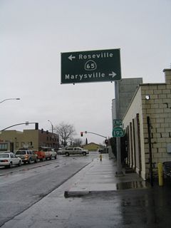 The previous west end of SR 193 where McBean Park Drive intersected SR 65 (Lincoln Boulevard). With the completion of the Lincoln Bypass along SR 65, SR 193 was truncated to the eastern edge of the Lincoln city limits.