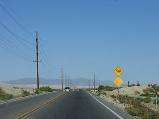 Leaving the intersection with Pierce Street, former California 195 used to proceed east along 66th Avenue for the final distance to the California 86 expressway and California 111 near Mecca.