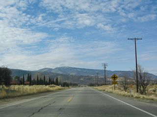 Westbound California 202 at Schout Road.