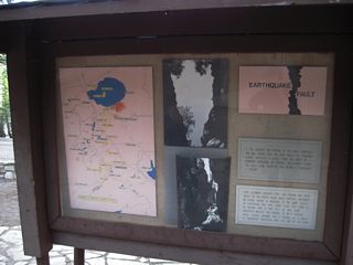 Earthquake Fault, which is found along California 203 between Mammoth Lakes and the resort and ski area.