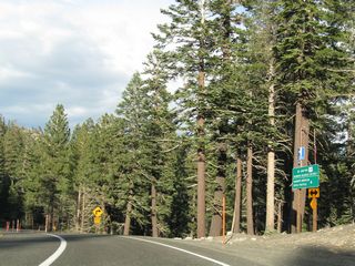 Eastbound California 203 meets Mammoth Scenic Loop, which travels north to join U.S. 395 near Crestview. Continue straight ahead to follow California 203 east into Mammoth Lakes and onward to U.S. 395 south to Bishop.